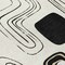 Homeroots 8' Ivory Black And Beige Round Geometric Washable Indoor Outdoor Area Rug 616816 - alternate 7