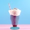 Smarty Had A Party 15 oz. Transparent Blue Milkshake Plastic Cups, 48PK 1805-CASE - alternate 6