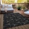 Homeroots 8' X 10' Black And Ivory Geometric Washable Indoor Outdoor Area Rug 614062 - alternate 9