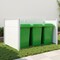 Vevor 4 Panels Vinyl Privacy Screen with Galvanized Metal Stakes 50x50 in White TJ-SKU3 - alternate 7