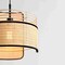 Vidalite Mazal 1-Light Pendant with Woven Wicker Shade, Stiched Velvet Detailing, Adjustable Hanging Height CE1009077 - alternate 6