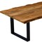 Homeroots 68" Brown And Black Solid Wood Sled Base Dining Table 379788 - alternate 4