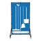 5S Supplies Housekeeping Shadow Board Broom Station V9, Blue / White, Kit, No Text HSB-V9-BLUE/WHITE-KIT-NO TEXT - alternate 1