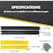 Kable Kontrol Cable Protector, 1 in H, 5 ft L, 5-1/4 in W, 1 Channel, Rubber, Black FCC999-60-BLACK - alternate 6