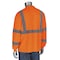 Pip ANSI Type R Class 3 Long Sleeve T-Shirt with 50+ UPF Sun Protection and Black Bottom Front 313-1390B-OR/6X - alternate 2