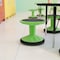 Flash Furniture Lucas Fixed Height Kids Flexible Active Stool w/Non-Skid Bottom in Green, 12in. Seat Height BFT-9001F-12-GRN-GG - alternate 9