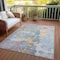 Homeroots 8' X 10' Granite Gray Abstract Washable Indoor Outdoor Area Rug 607791 - alternate 8