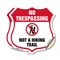 Signmission No Trespassing Shield Sign Not A Hiking, 6 inch X 6 inch, Vinyl Decal, 2PK SHI-D-2PACK-6-414 - alternate 1