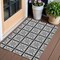 Homeroots 3' X 5' Black Ivory And Gray Medallion Washable Indoor Outdoor Area Rug 589326 - alternate 1