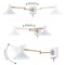 Jonathan Y Hygge 16" Swing Arm 1-Light Modern Midcentury Iron USB Charging Port LED Sconce, White/Brass Gold JYL1302A - alternate 13