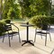 Flash Furniture Lila 23.5in Black Round Aluminum Indoor-Outdoor Table Set with 2 Black Slat Back Chairs TLH-ALUM-24RD-017BK2-GG - alternate 18