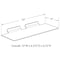Azar Displays Acrylic Slatwall Shoe Shelf, 10"W x 4"D, Clear, 10PK 556003-CLR-10PK - alternate 2