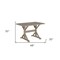 Homeroots 48" Gray Solid Wood Trestle Writing Desk 516430 - alternate 6