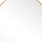 Homeroots 36" Gold Metal Arch Framed Bathroom Vanity Mirror 719494 - alternate 7