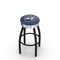 Holland Bar Stool Co 30" Blk Wrinkle Georgetown Swivel Bar Stool, Chrome Ring L8B3C30Grgtwn - alternate 1
