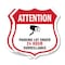 Signmission Video Surveillance Shield Sign Attention, 18 inch X 18 inch, Plastic Sign, 2PK SHI-P-2PACK-18-469 - alternate 1