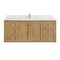 James Martin Vanities 60 in. Single Vanity, Light Natural Oak, w/Single Hole 3 CM White Zeus Quartz Top & Backsplash 545-V60S-LNO-1WZ - alternate 6
