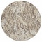 Homeroots 8' Beige Brown And Ivory Round Abstract Washable Indoor Outdoor Area Rug 600266 - alternate 6