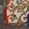 Homeroots 10' Ivory Blue Orange And Green Trellis Indoor Outdoor Runner Rug 546796 - alternate 8