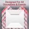 Smarty Had A Party 9.5" White Square Plastic Dinner Plates, 120PK 6919-CASE - alternate 1