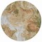 Homeroots 8' Brown And Ivory Round Abstract Washable Indoor Outdoor Area Rug 617790 - alternate 7