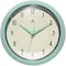 Infinity Instruments Retro Round Metal Wall Clock, Pastel Green, 9.5 in 10940PG - alternate 1