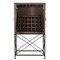 Homeroots 33in Brown Solid Wood Two Door Carved Wine Cabinet 489014 - alternate 4