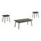 Monarch Specialties Table Set, 3pcs Set, Coffee, End, Side, Accent, Living Room, Grey Laminate, Mid Century, Modern I 7851P - alternate 1