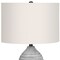 Homeroots 27" Gray Cylinder Table Lamp With Ivory Drum Shade 545861 - alternate 5