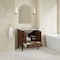 James Martin Vanities Myrrin 30" Single Vanity, Mid-Century Walnut w/ 3 CM Carrara Marble Top 485-V30-WLT-3CAR - alternate 7