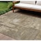Homeroots 10' X 14' Brown And Beige Abstract Washable Indoor Outdoor Area Rug 609213 - alternate 1