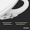 Anzzi Elongated Manual Bidet Toilet Seat in Wht W/Dual Self-Clean Nozzles, Soft-Close Lid/Easy Installation TL-AZMB1101WH - alternate 7