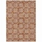 Homeroots 10' X 14' Copper And Beige Floral Washable Indoor Outdoor Area Rug 595984 - alternate 7