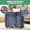Simple Deluxe 28 Inch Hardside Carry On Luggage, Suitcase with Double Spinner Wheels and TSA Lock, Hard Shell Sui 3A88APLUGG28ABSBLU - alternate 7