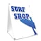 Signmission Surf Shop, 36 Inch x 24 Inch A-frame Yard Sign, Plastic Sign SBC-2436-Surf Shop - alternate 1