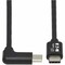 Eaton EATON USB-C Cable M/m, USB 2.0, Right-angle Plug, Black, 2 M 6.6 Ft. U040-02M-C-RA - alternate 1