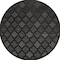 Homeroots 10' Charcoal And Black Round Trellis Indoor Outdoor Area Rug 545218 - alternate 1