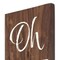 Homeroots 72in Brown And White Solid Wood Hello Porch Sign 634450 - alternate 5