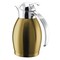 Service Ideas Nicollet Series 0.6-Liter Stainless Vacuum Insulated Carafe with Push Button Lid in Vintage Gold NIC06BSPBVG - alternate 4
