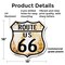 Signmission Route Us 66 Rustic, 18 Inch X 18 Inch, Plastic Sign SHI-P-18-485 - alternate 4