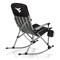 Picnic Time Family Of Brands NCAA West Virginia Mountaineers Outdoor Rocking Camp Chair - XL Heavy Duty Camping Chair 805-01-175-834-0 - alternate 2