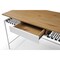 Homeroots 43" Natural and White Writing Desk 543757 - alternate 7