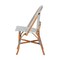 Bali & Pari Genica Classic French Two-Tone Navy and White Weaving and Natural Rattan Bistro Chair 251-13955-ZORO - alternate 10