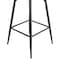 Elama 2 Piece Diamond Stitched Faux Leather Bar Chair in Black with Metal Legs ELM-799-37A-BLK - alternate 9