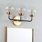 Jonathan Y Caleb 22" 3-Light Contemporary Transitional Iron/Glass LED Vanity Light, Brass Gold/Black JYL9011A - alternate 8
