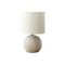 Monarch Specialties Lighting, 16"H, Table Lamp, Ivory Concrete, Ivory / Cream Shade, Contemporary, Modern I 9851 - alternate 1