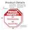 Signmission Private Property No Trespassing No, 18 inch X 18 inch, Plastic Sign, 2PK OC-P-2PACK-18-140 - alternate 7