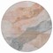 Homeroots 8' Salmon And Gray Round Abstract Washable Indoor Outdoor Area Rug 631853 - alternate 5
