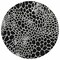Homeroots 8' Black And Ivory Round Geometric Washable Indoor Outdoor Area Rug 595057 - alternate 7