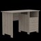 Homeroots 47" Light Gray and Brown Wood Computer Desk With Three Drawers 403799 - alternate 7